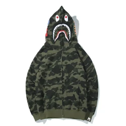 Bape A Bathing Ape Shark green Hoodie Bape A Bathing Ape Shark green Hoodie