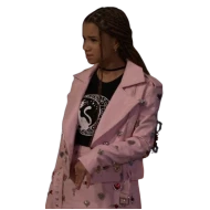 Billie Wizards Beyond Waverly Place 2024 Pink Heart Coat