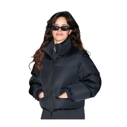 Camila Cabello Black Puffer Jacket