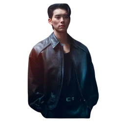 Cashero Lee Chae Min Black Leather Jacket Cashero Lee Chae Min Black Leather Jacket