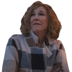 Catherine O Hara The Studio 2025 Amy Plaid Jacket