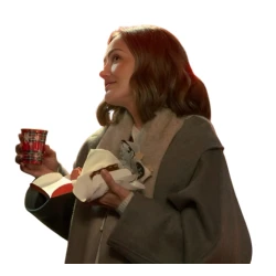 Champagne Problems 2025 Minka Kelly Notched Lapel Coat