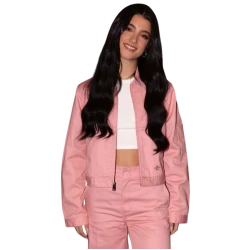 Charli D Amelio Pink Cotton Jacket