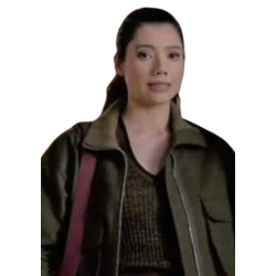 Chicago Fire S10 Hanako Greensmith Brown Collar Jacket