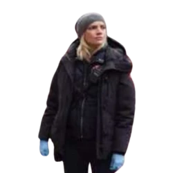 Chicago Fire S10 Kara Killmer Black Puffer Jacket