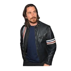 Christian Bale Black Leather Jacket Christian Bale Black Leather Jacket