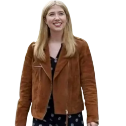 Christmas at Castle Hart Ali Hardiman Suede Leather Jacket