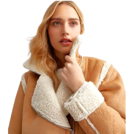 Christmas at Plumhill Manor Carol Royle Shearling Jacket