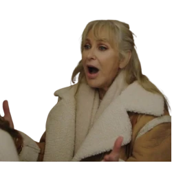 Christmas at Plumhill Manor Carol Royle Shearling Jacket