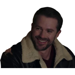 Christmas At Plumhill Manor Kyle Pryor Black Shearling Jacket