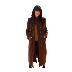 Claudia Winkleman The Celebrity Traitors Brown Coat Claudia Winkleman The Celebrity Traitors Brown Coat
