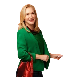 Confessions Of A Christmas Letter Angela Kinsey Green Coat