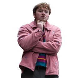 Cooper Hoffman Old Guy Wihlborg Pink Corduroy Jacket