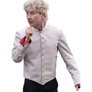  Crime 101 Barry Keoghan White Jacket