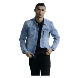 Cristiano Ronaldo Blue Denim Jacket