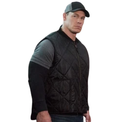 Daddys Home 2 John Cena Black Quilted Vest