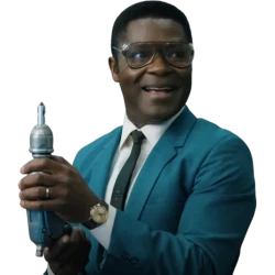 David Oyelowo Government Cheese Hampton Blue Coat