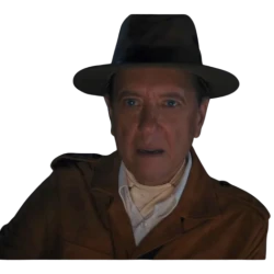 Death of a Unicorn Dell Leopald Brown Trench Coat