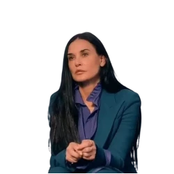 Demi Moore The Substance Blue Blazer