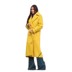 Demi Moore The Substance Yellow Coat