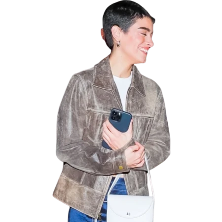 Dixie D Amelio Brown Rub Off Jacket Dixie D Amelio Brown Rub Off Jacket