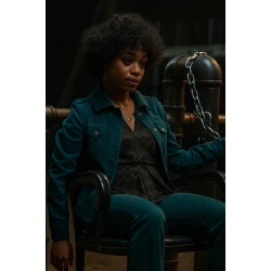 Duster Rachel Hilson Blue Trucker Jacket