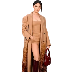 Eiza Gonzalez Sequin Trench Coat Eiza Gonzalez Sequin Trench Coat