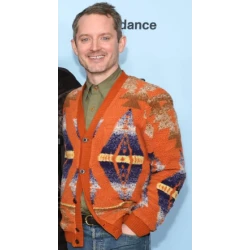 Elijah Wood Orange Wool Jacket