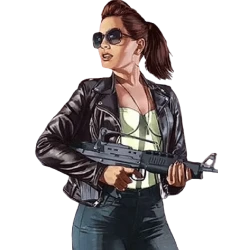 Female Protagonist GTA 6 Black Leather Jacket