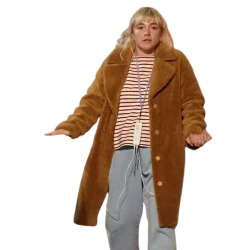 Florence Pugh We live in Time Shearling Coat Florence Pugh We live in Time Shearling Coat