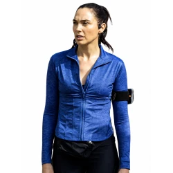 Gal Gadot The Runner 2026 Blue Track Jacket