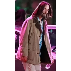 Good Fortune Keanu Reeves Shearling Coat
