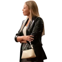 Gracie Dzienny The Sex Lives of College Girls Tatum Black Coat