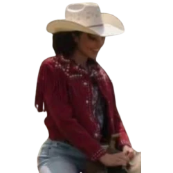 Heartland S17 Lou Fleming Red Cowgirl Suede Jacket