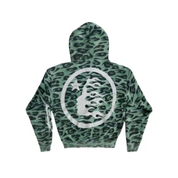 Hellstar Green Camo Zipper Hoodie
