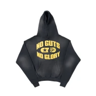 Hellstar No Gut No Glory Black Pullover Hoodie