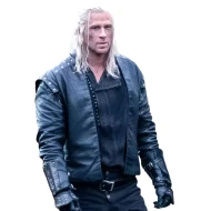 Henry Cavill The Witcher Black Leather Jacket