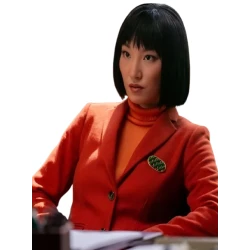 His and Hers Poppy Liu Red Blazer