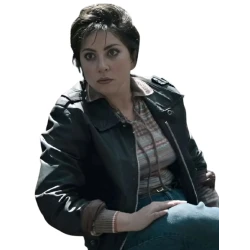 House of Gucci Lady Gaga Black Leather Jacket