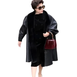 House of Gucci Lady Gaga Black Searling Trench Coat