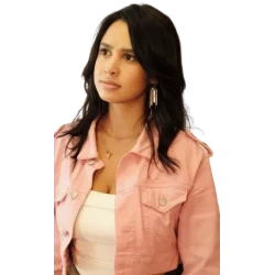 How The Gringo Stole Christmas Emily Tosta Pink Denim Jacket