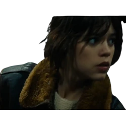 Hurry Up Tomorrow Jenna Ortega Brown Fur Collar Leather Jacket