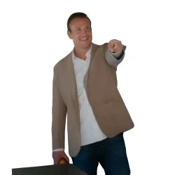 Shrinking Jason Segel Brown Blazer