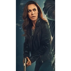 Jessica Camacho Countdown Amber Black Leather Jacket