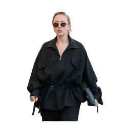 Jimmy Kimmel Live Erin Doherty Black Jacket