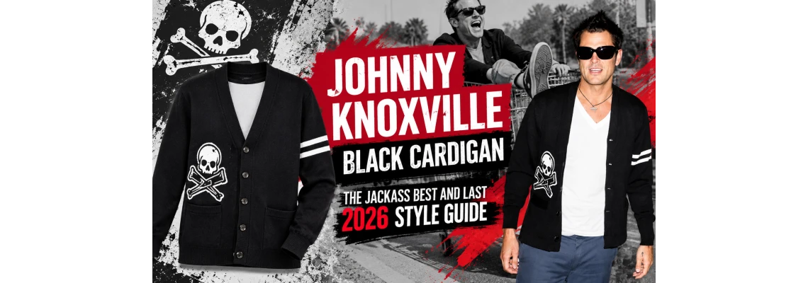 Johnny Knoxville Black Cardigan The Jackass Best and Last 2026 Style Guide