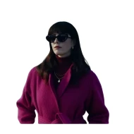 Kaya Scodelario The Gentlemen Wool Coat