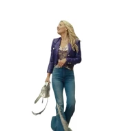 Landman S02 Ali Larter Cropped Leather Jacket