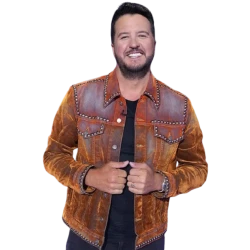 Luke Bryan Brown Studded Jacket Luke Bryan Brown Studded Jacket