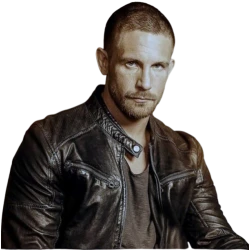 Man with No Past Adam Woodward Black Leather jacket